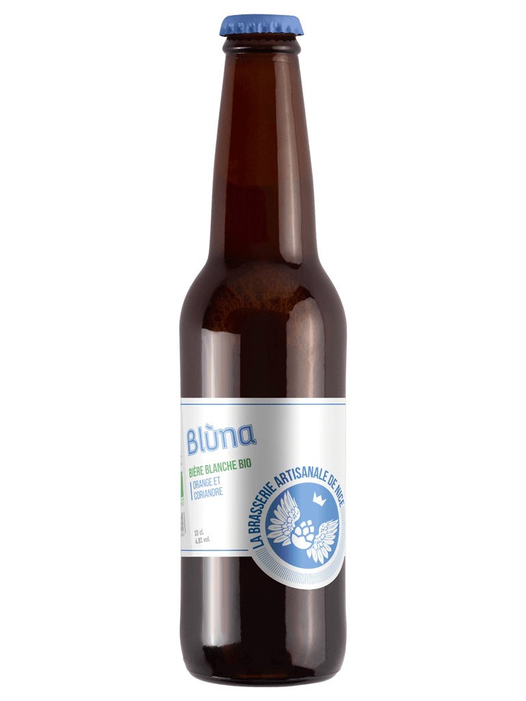 Blùna, bière blanche bio de la Brasserie Artisanale de Nice
